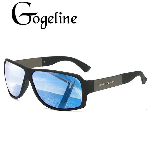 

gogeline square polarized sunglasses for men women rectangle oversized big uv400 mirror sun glasses for male driving male shades, White;black