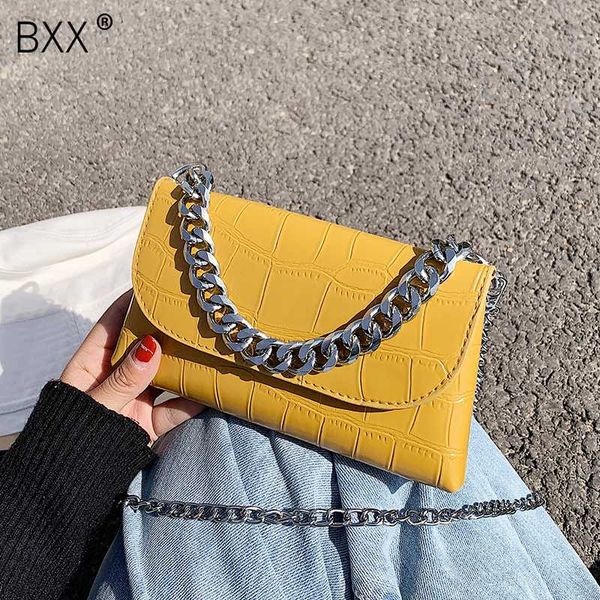 

bxx] crocodile pattern pu leather crossbody bags for women 2020 chain shoulder messenger handbags female summer mini bag hl699