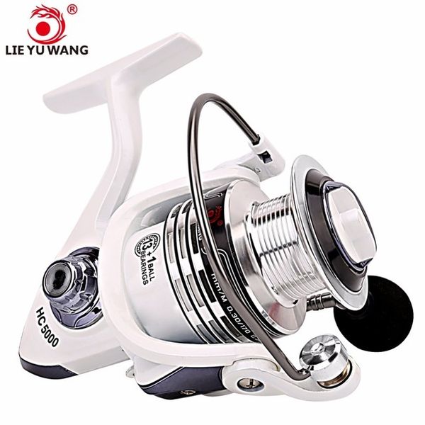 

lieyuwang spinning fishing reel 13+1bb ball bearings left/right handle aluminum spool 5.2:1 carp fishing spinner for fishing