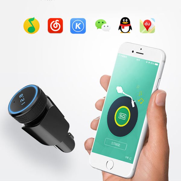

universal car mp3 player for phone handswireless bluetooth fm transmitter modulator aux tf flash music receiver adatper