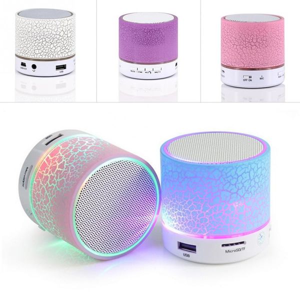 

new led красочные a9 мини bluetooth speakers wireless смарт hands free speaker mp3 аудио музыкальный плеер поддержка sd card сабвуфер громко