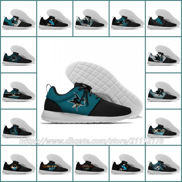 

San Jose Sharks Mens Womens Designer Lundon Olympic Mesh lightweight Trainer Nationals Sports Running Shoes Outdoor Sneakers size 36-45
