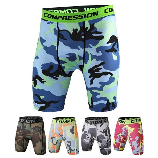 

fashion men shorts camouflage wicking breathable quick dry man casual tight shorts for outdoor runing bicycle cycling fi-19ing, White;red