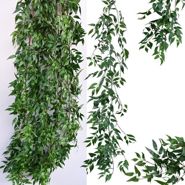 

170cm artificial flowers willow vine wedding ceiling winding rattan l window home party decoration faux foliage wreath