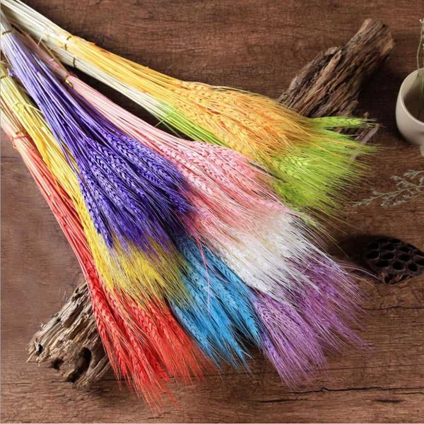 

50pcs grain wheat ears real flower dry flower natural plant bouquet home decoration pgraph props