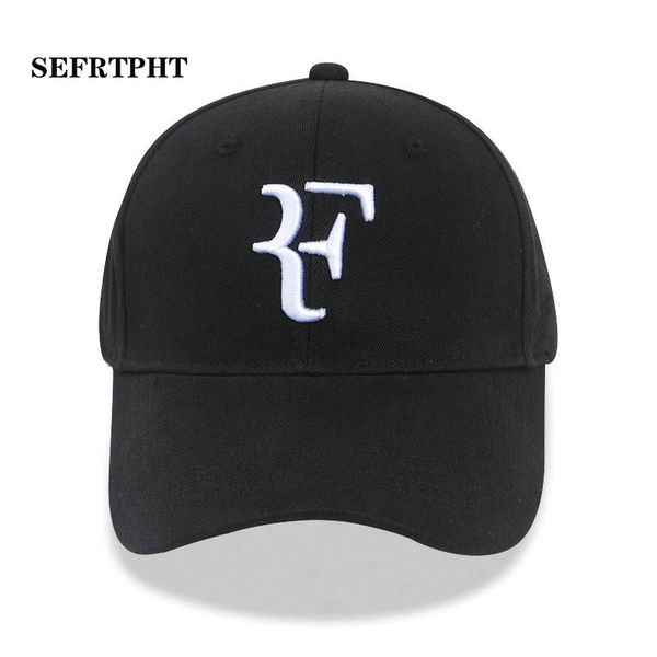 

2019 Tennis Star Roger Federer designer cap Dad Hat Sport baseball cap 100% cotton 3D embroidery Unisex Snapback caps Tennis hat F Hats bone