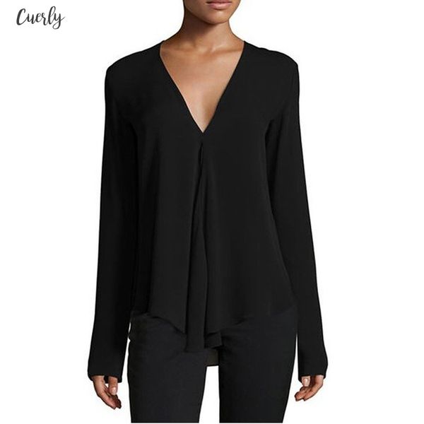 

spring vintage women chiffon blouse shirt v neck long sleeve female tunic casual blouse kimonos mujer plus size s 6xl, White