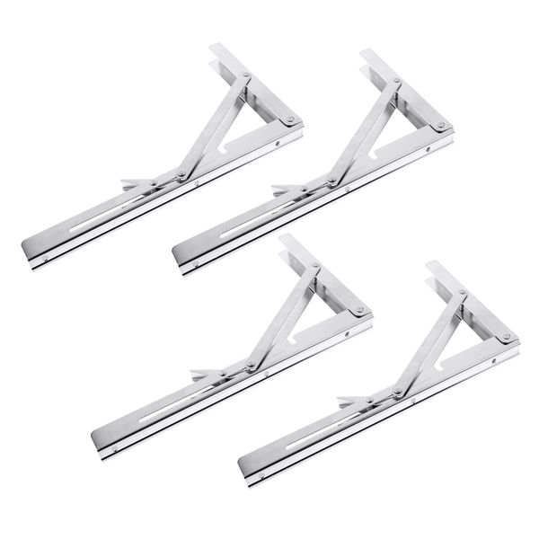 

4pcs wall mounted folding triangle angle shelf support bracket for boat rv