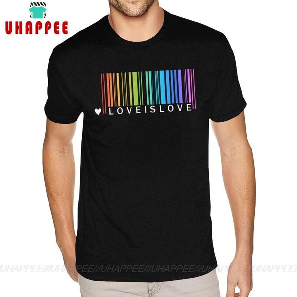 

pride love is любовь лгбт pride tee men 4xl короткие рукава ультра хлопок черный o-образный вырез рубашки, White;black