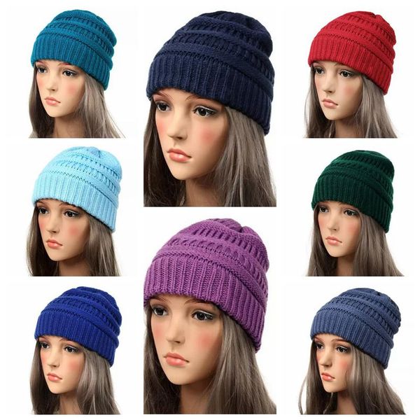 

25 color adult knitted hat winter knitted louchy kull cap tretchy knitted louch cap outdoor hat party hat cca10763 36pc, Blue;gray