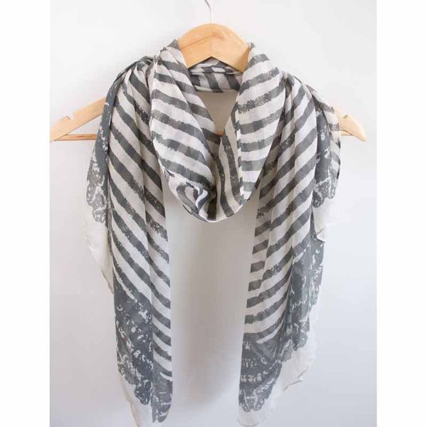 

kids soft knitted scarf fashion stripe color toddler warm scarves muffler winter wrap shawl ing, Blue;gray