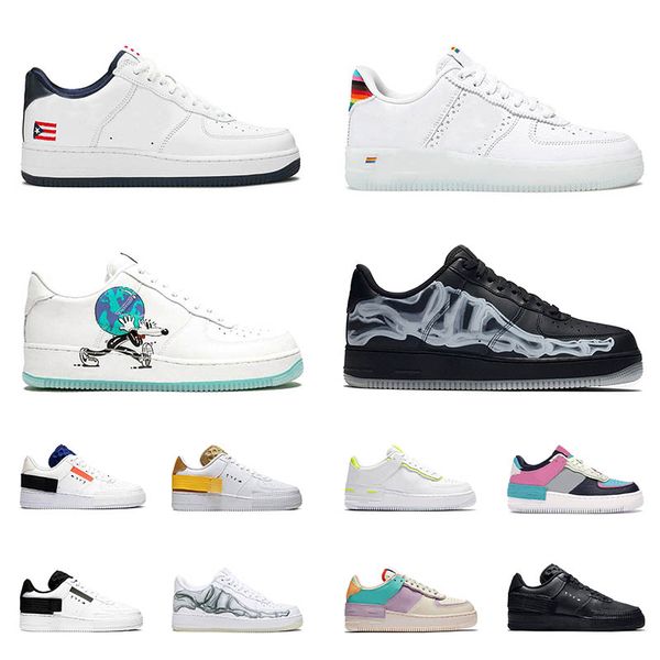 

men women casual shoes utility 1 one volt triple white black pink spruce aura puerto rico multi color earth day sport sneakers
