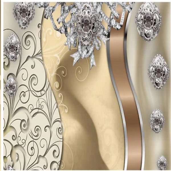 

custom wallpapers p mural wallpaper european golden lace jewelry flower wallpapers tv background wall