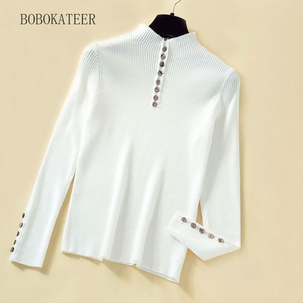

pull femme nouveaute 2019 knitted christmas sweater women sweater winter women sweaters turtleneck pullover, White;black