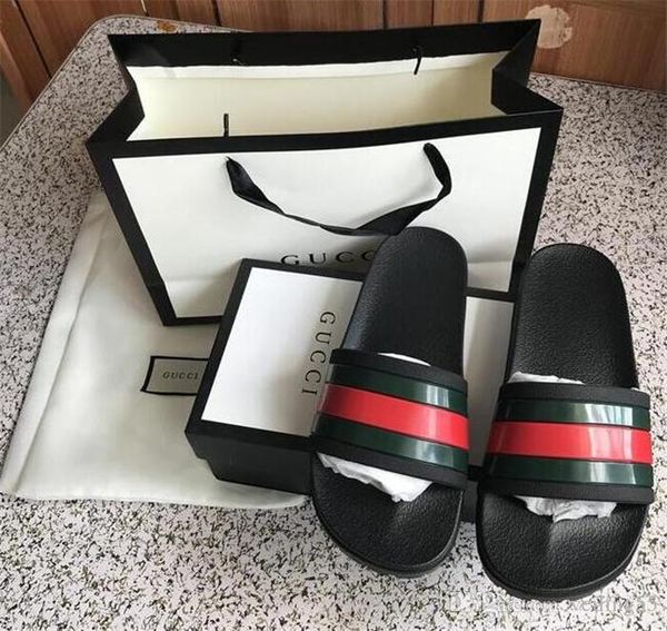 

soft brand moccasins mens slide sandals tiger printing womens leather flowers slippers indoor and outdoor with fast delivery, Black