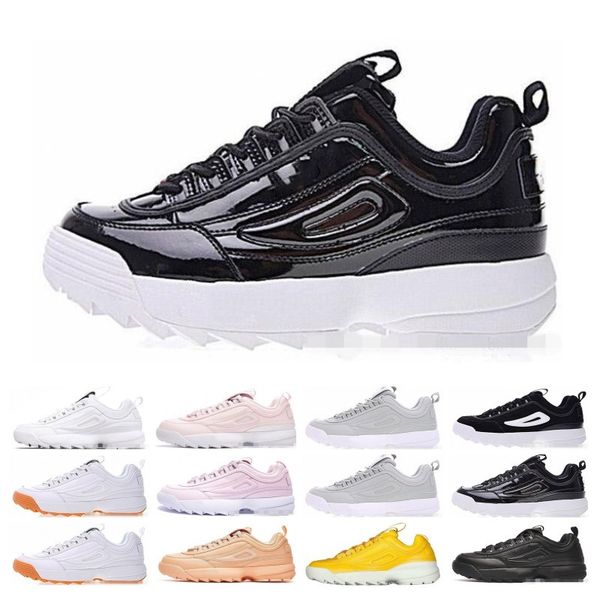 

Disruptors II Triple black white pink Mens running shoes for womens grey Hiking Jogging trianers sports sneakers shoes size 36-44