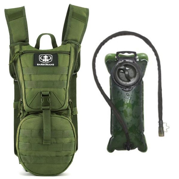 

3l outdoor storage water bag hydration backpack large capacity mountaineering cycling easy use tactical no leakage