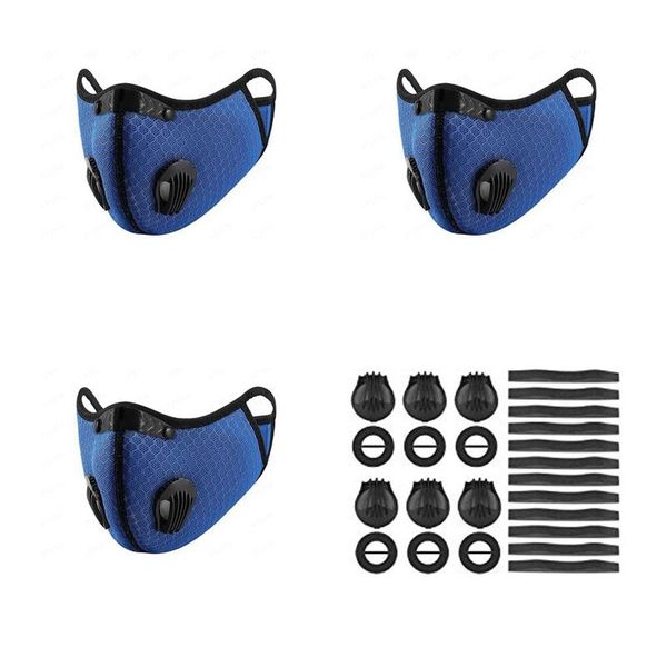 

2020 новый велоспорт face спортивной тренировки маска рм2,5 anti-загрязнения запуск маска фильтр с активированным углем маски моющиеся маски