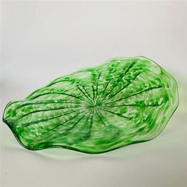 

chihuly style blown glass wall plates art designed customized glass plates for wall decoration modern art deco glass wall lamps