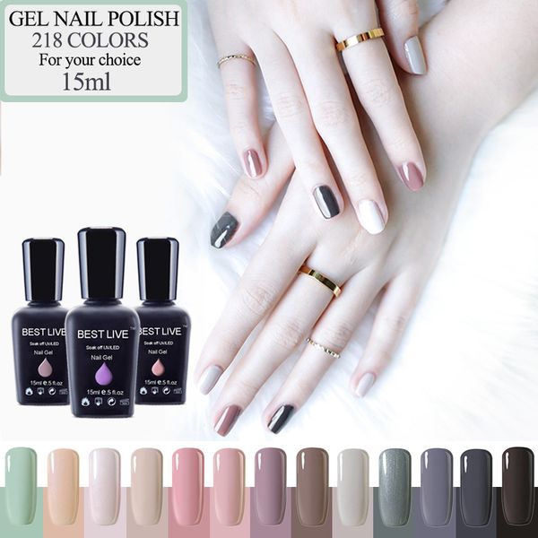 

live charming color uv gel nail polish 15ml soak-off uv nail gel polish uv&led art manicure beauty dry fast, Red;pink