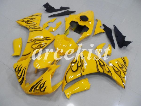 

new abs injection mold motorcycle full fairings kit for yamaha yzf-r1 2009 2010 2011 2012 2013 2014 09 10 11 12 13 14 body set yellow