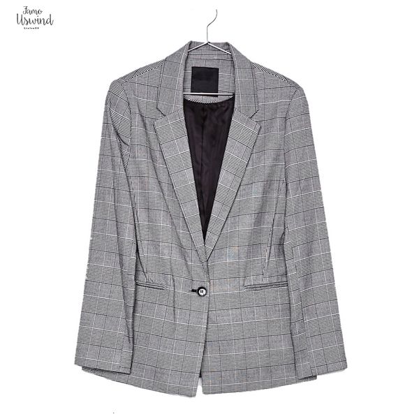 

office lady plaid feminino women autumn suit blazers mujer formal jackets women elegant notched work blazer blazer, White;black