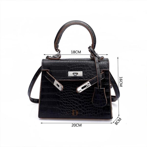 

2019new styelwomen's bag alligator bags anti-theft luxury handbags crocodile designer lock shoulder female messenger women bags