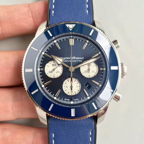 

Роскошные часы 2018 Super Ocean с хронографом Часы Swiss 7750 с автоматическим механизмом 28800