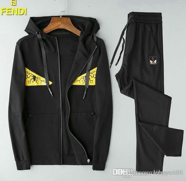 

люди вскользь костюмы devil eye letter печать sweatsuits hommes jogger fit костюмы pollover с капюшоном толстовки длинные брюки oufits sizem, Gray