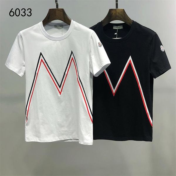 

men clothing summer mens t-shirts fashion letters printed tee cool short sleeved crew neck tees man women white black -3xl #959
