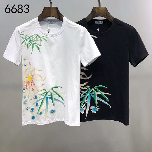 

2020 italy designers cotton t shirts black white men's summer short sleeved funny t-shirts fashion harajuku casual t shirt men tshirts h4