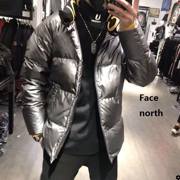 

face north mens down jackets winter coat parkas for men windbreaker with letters fashion outdoorwear mens clothings wholesales, Black