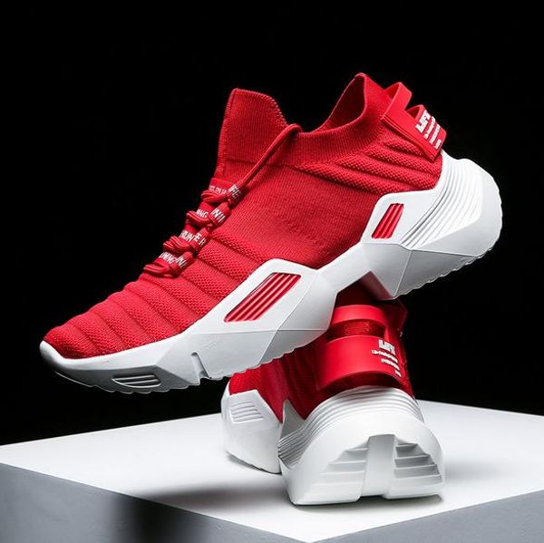 

the latest release of the most popular men's sports shoes flying mesh breathable fashion increased md outsole outdoor jogging shoes shi