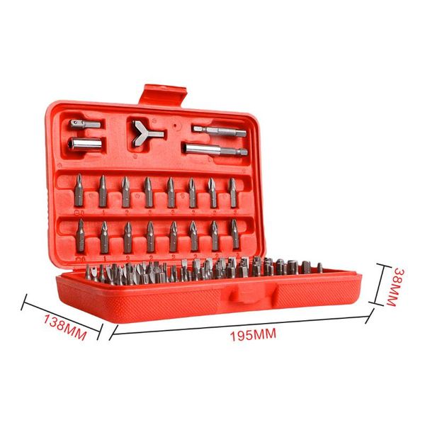 

100pcs spanner fasteners screwdriver bit set plastic boxed batch nozzle electric screwdriver post sleeve set hand tool kit