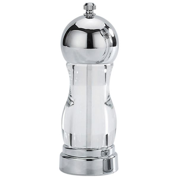 

stainless steel salt and pepper grinder shakers acrylic body spice salt and pepper mill