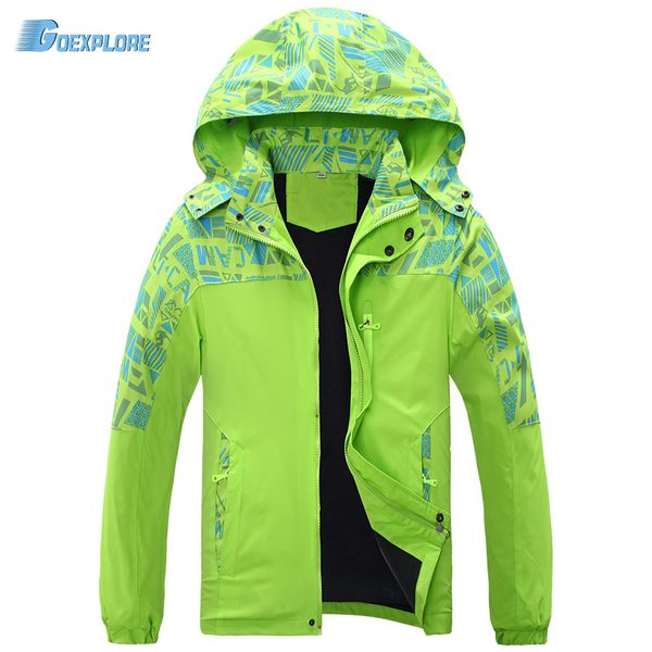 

dropshipping ветровки для детей hoodie кемпинга пальто водонепроницаемого альпинизма ребенок мальчика камуфляж открытой куртка дети, Blue;black