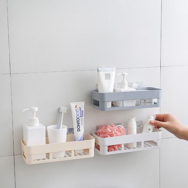 

plastic kitchen accessories 1 pc sink shelf double suction cup traceless sponge drain rack multifunction storage racks wh0594
