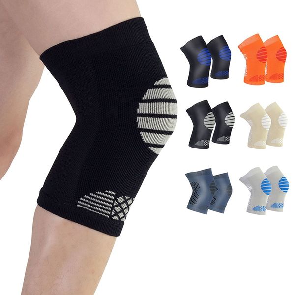

1 pcs knee pad sleeve breathable pratical leg support protector for outdoor running climbing cycling, Black;gray