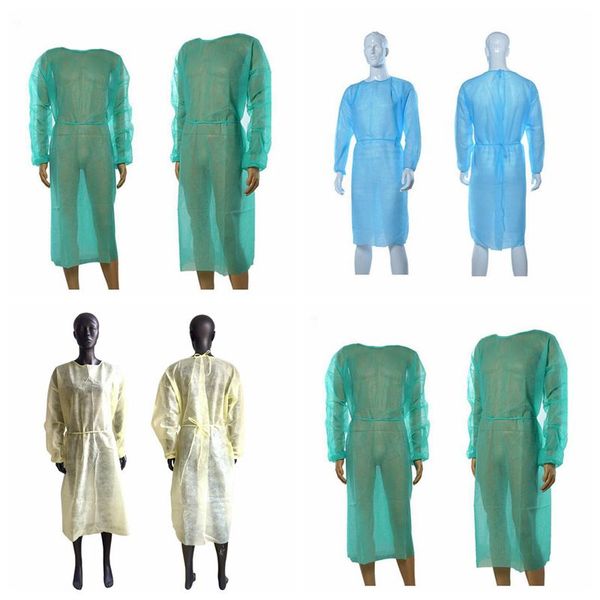 

Non-woven Protection Gown Unisex Disposable Protective Isolation Clothing Dustproof Protective Clothing 118*138cm CCA12140 1200pcs