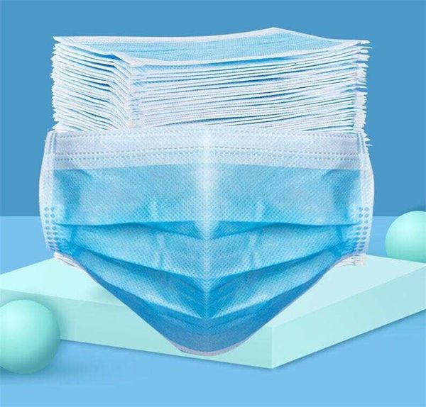 

dhl ship in stock50 1pcs box facedust 3 ply ear loop facew elastic blue mouth mask shipping001 rdkd