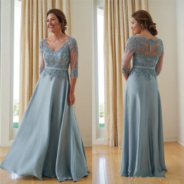 

2019 plus size a line mother of the bride dresses sleeve beads appliques wedding guest dress lace evening gowns, Black;red