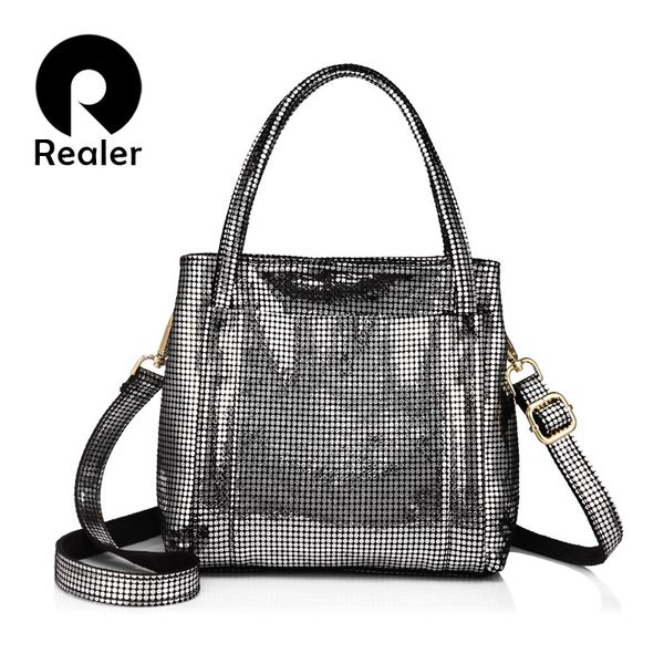 

realer brand genuine leather women bag female leather handbags with ladies messenger bags tote bags for women 2017