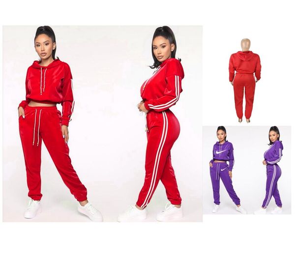 

women tracsuit sport hoodies + pants 2 piece woman jogging suits track suit womens sweatsuits sweat suits feem clothes, Gray