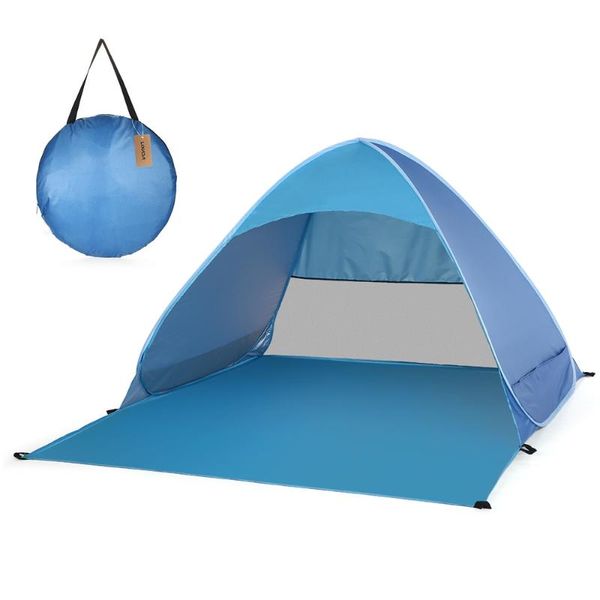 

tents and shelters lixada automatic instant up beach tent lightweight outdoor uv protection camping fishing cabana sun shelter