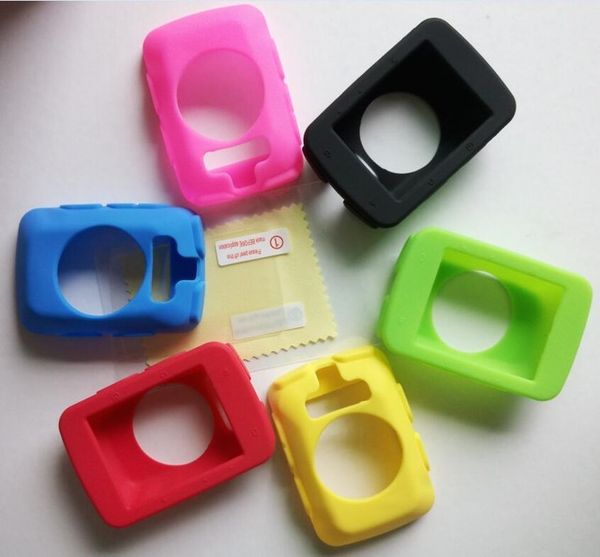 

bicycle silicone rubber shockproof protect cover case for garmin edge 200 520 800 820 1000 bike cycling gps computer with film