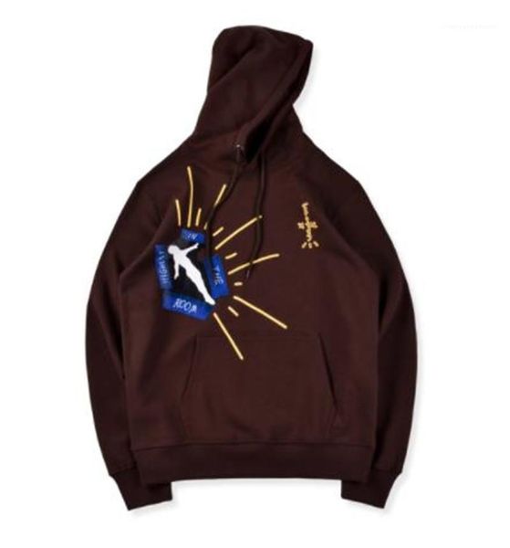 

scott mens designer hoodies fashion loose letter print big pocket mens hoodies casual males clothing travis, Black