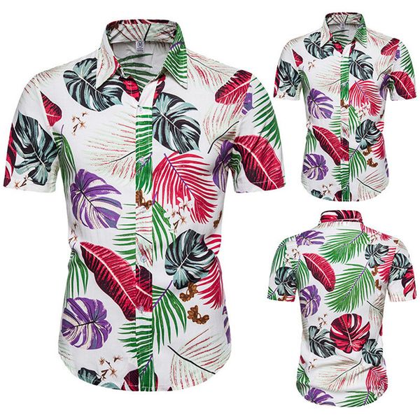 

мужская летняя desinger printed рубашка вскользь новая мода с коротким рукавом нагрудные шеи мода рубашка, White;black