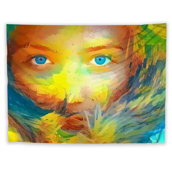 

colorful girl wall hanging tapestry home decoration