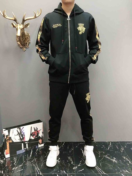 

горячие продажи бренда набор спортивный костюм спортивный костюм мужчины толстовки + брюки мужская одежда толстовка пуловер женщины повседне, Gray