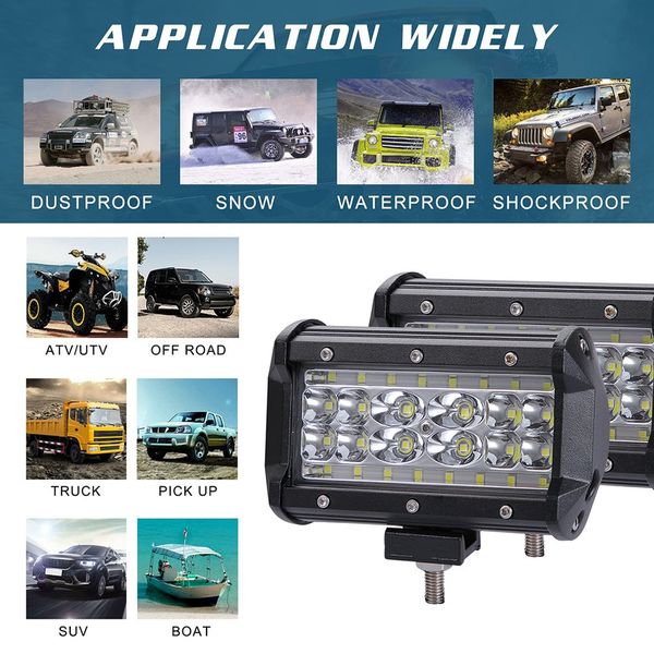 

280w 5 inch car led work light fog light running highlight warm white